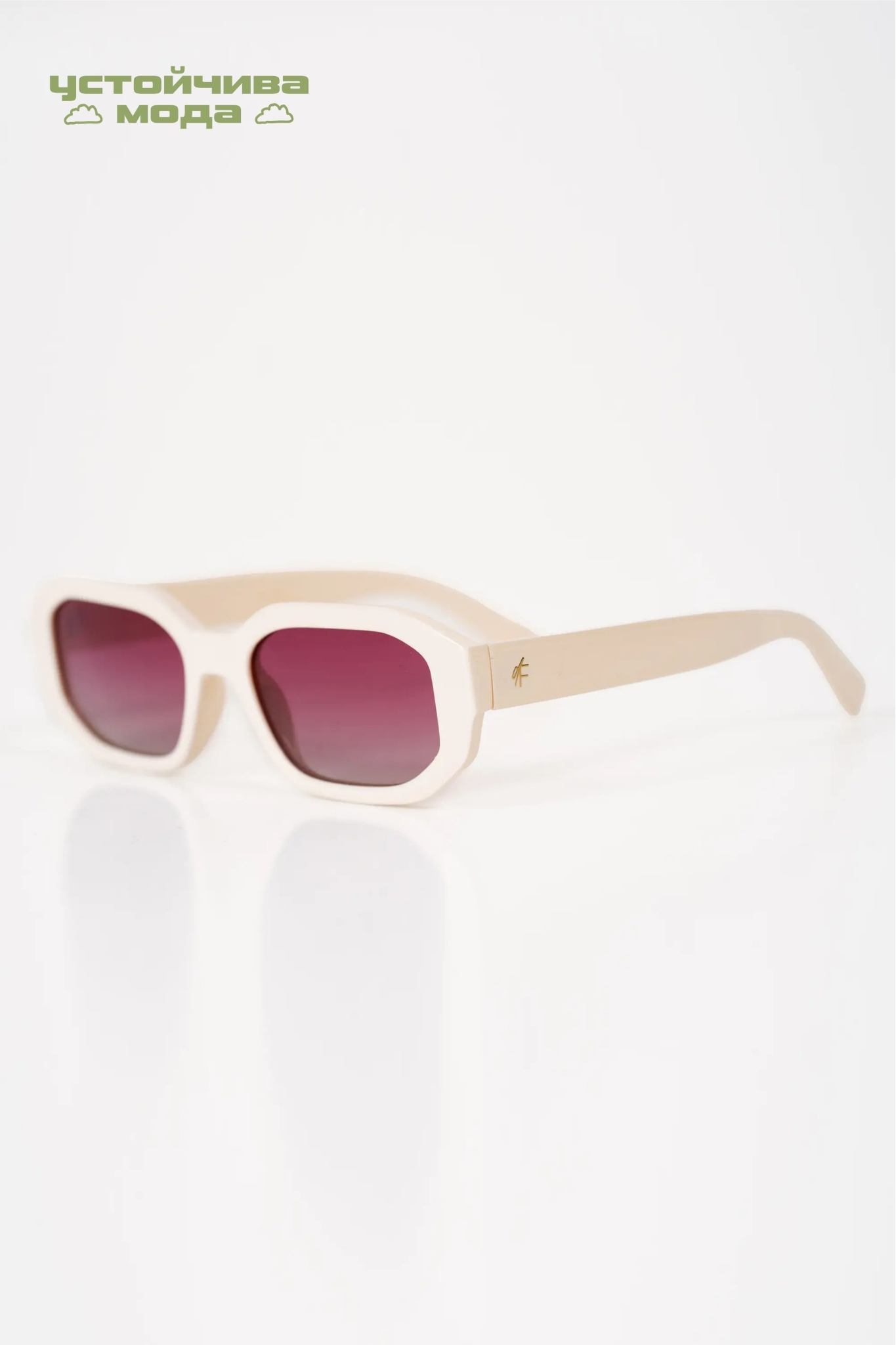 Дамски очила ''Dragonfly'' в розово с бяла рамка